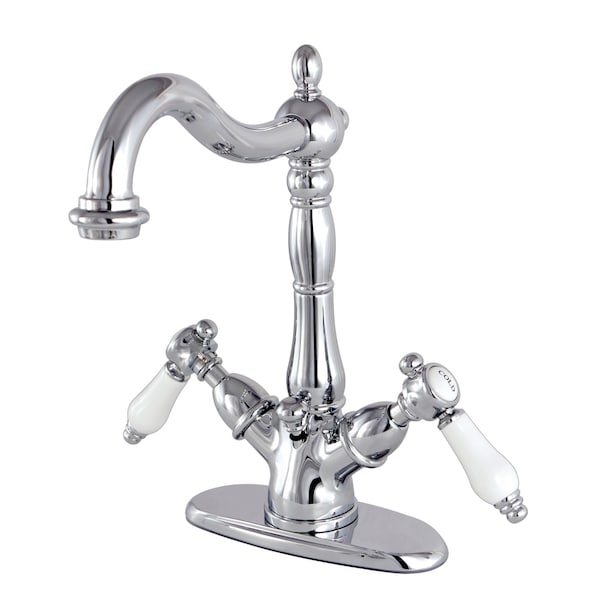 Bel-Air Two-Handle Bathroom Faucet W/ Brass Pop-Up, Chrome